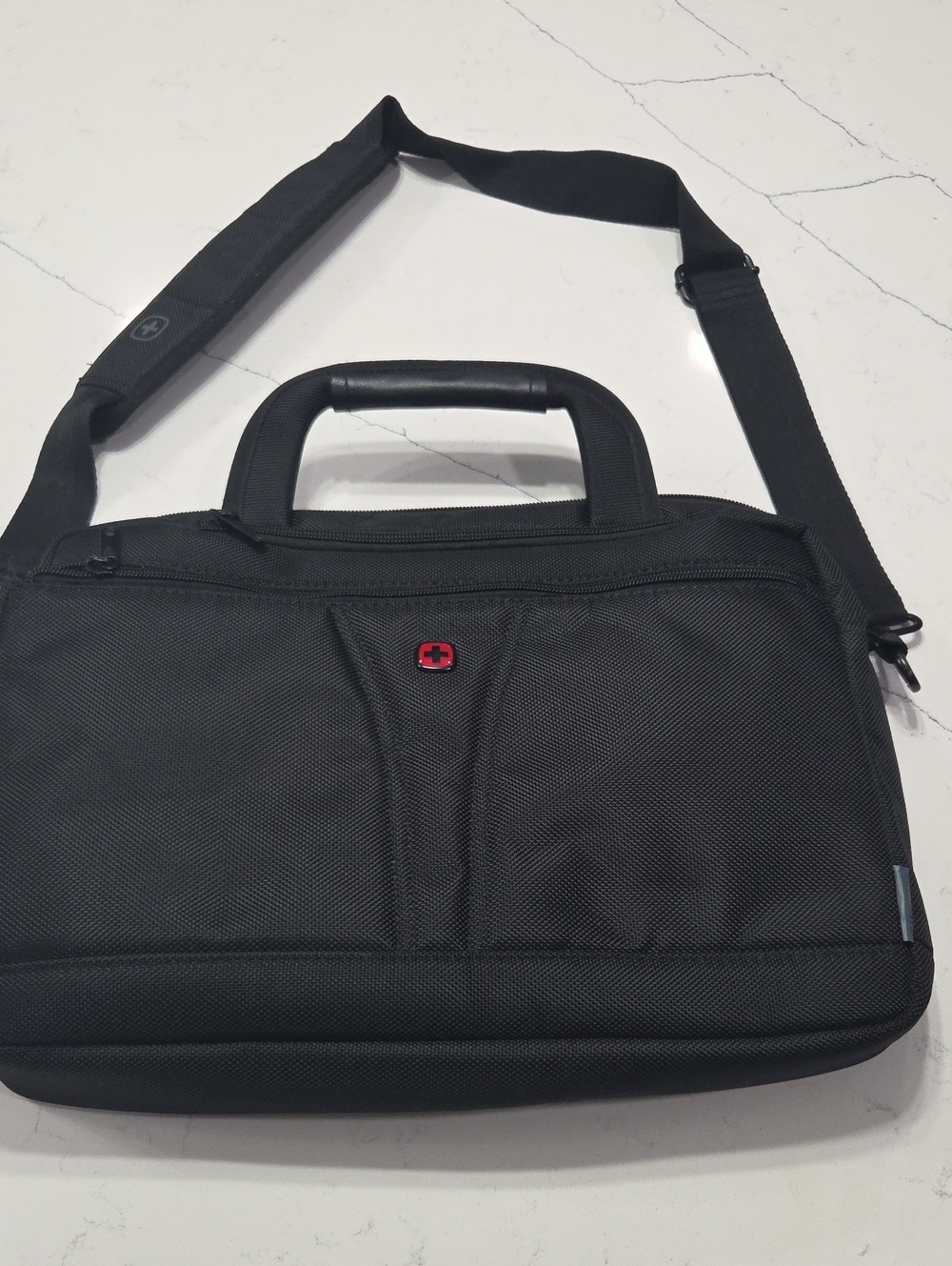 Wenger Black Laptop Bag with Red Logo Accent Like New Conditions No Stains